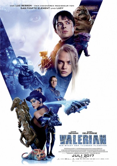 Filmplakat Valerian - Die Stadt der tausend Planeten